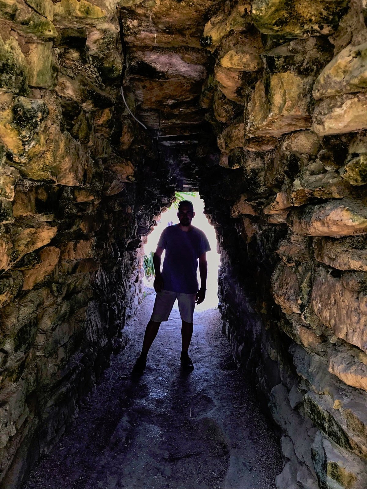 Do areálu je třeba prostoupit zdí