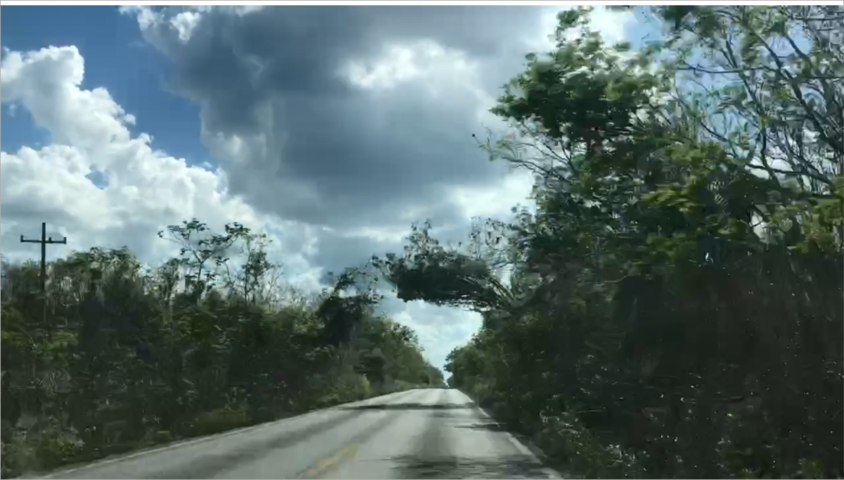 Běžná silnice v Mexiku