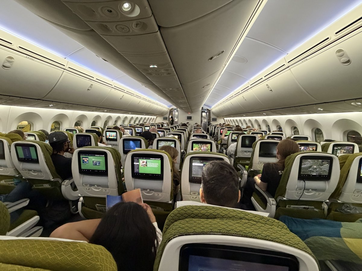 Paluba letadla Etiopského B787-9
