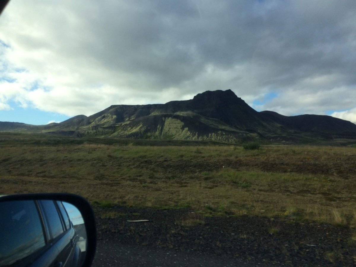 Pohled z auta prvního stopu