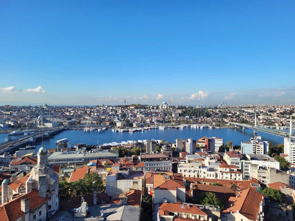 Výhled z Galatské věže, Istanbul