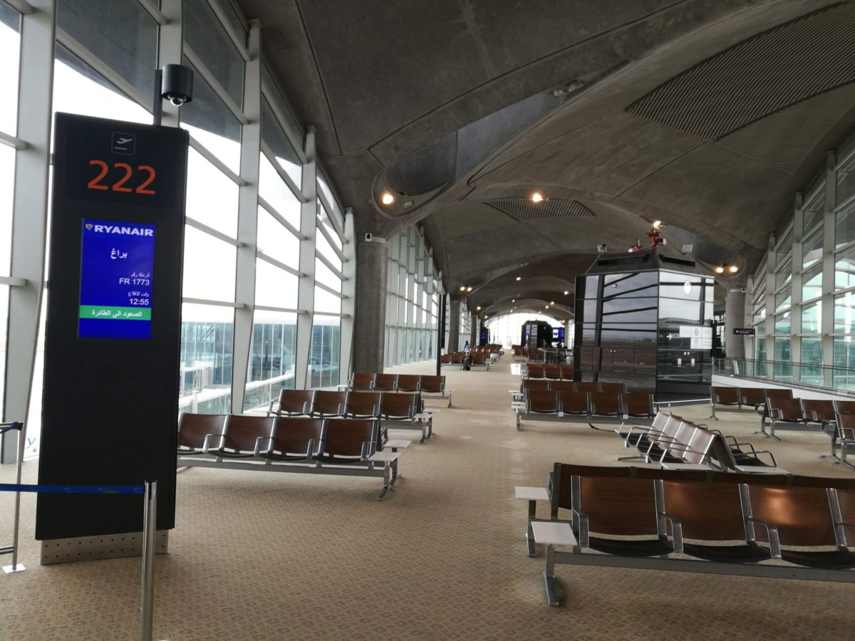 Pěkné a nové letiště.