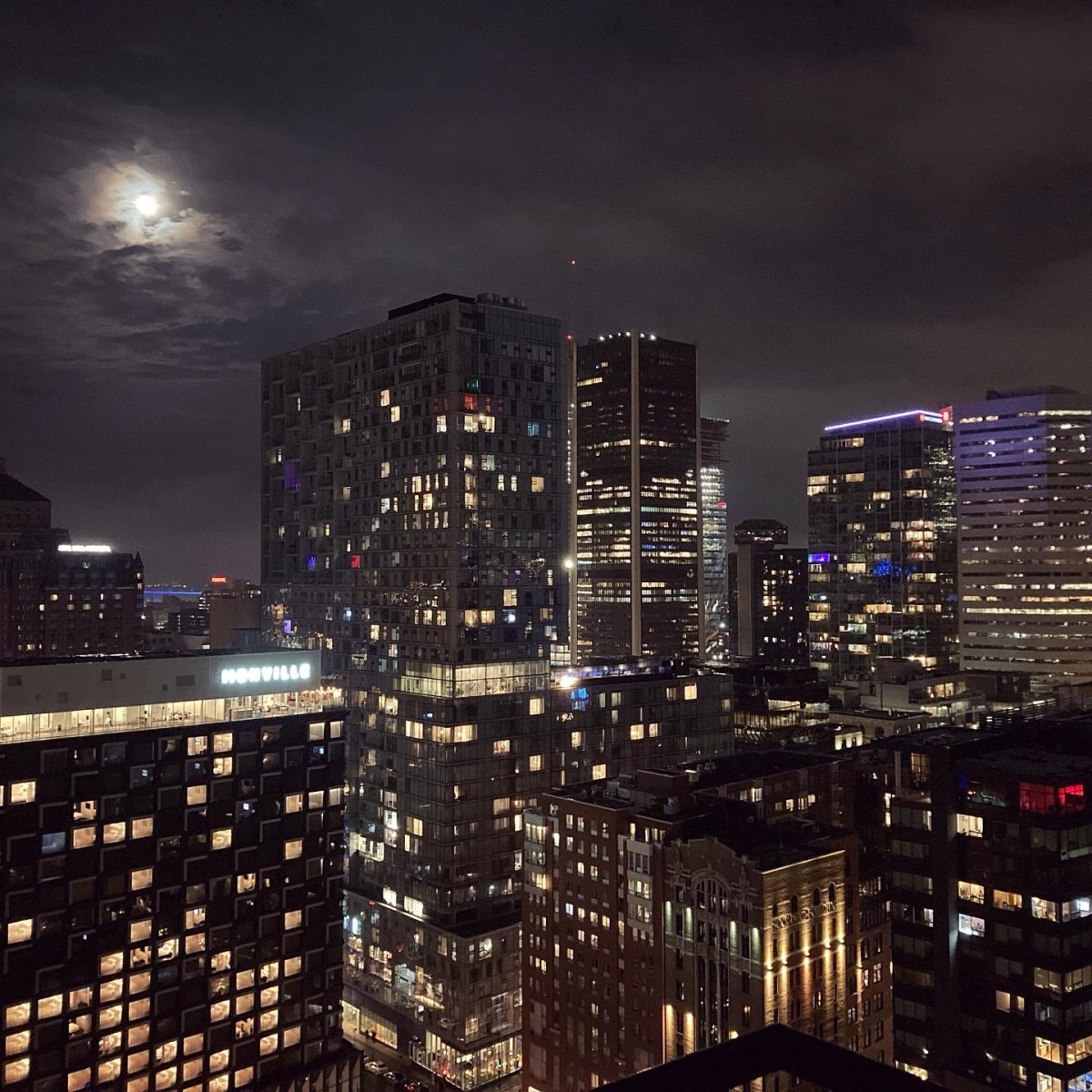 Noční výhled na centrum