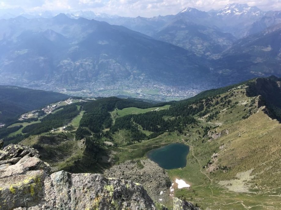 Lago di Chamole a hra na schovávanou se sluncem