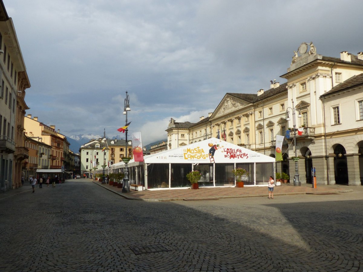 Hlavní náměstí v Aostě