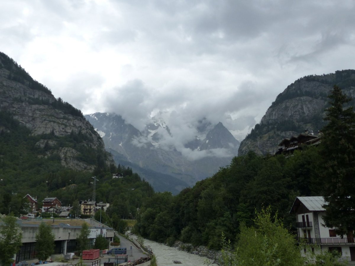 Výhled na Mont Blanc