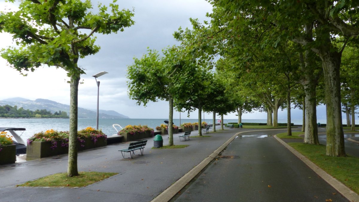 Promenáda v Lausanne