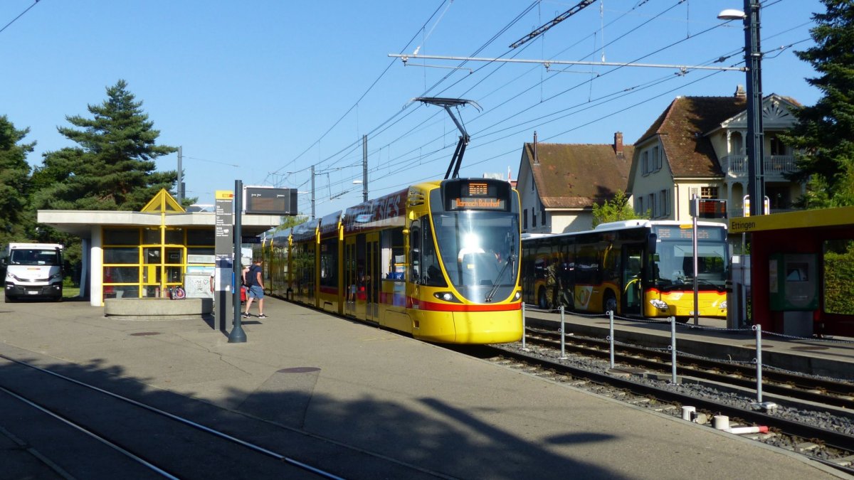Vesnická tramvaj v Ettingenu