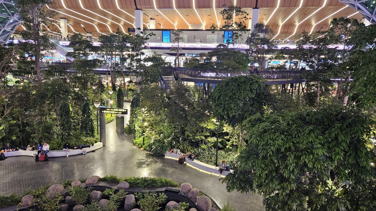 Odpočinkový park na letišti v Doha
