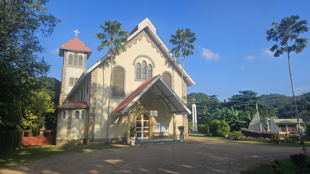 Kostel v Baie Sainte Anne