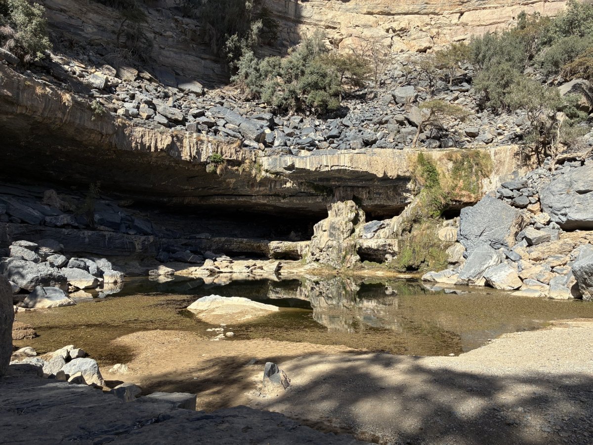 Jezírko na konci Balcony walk