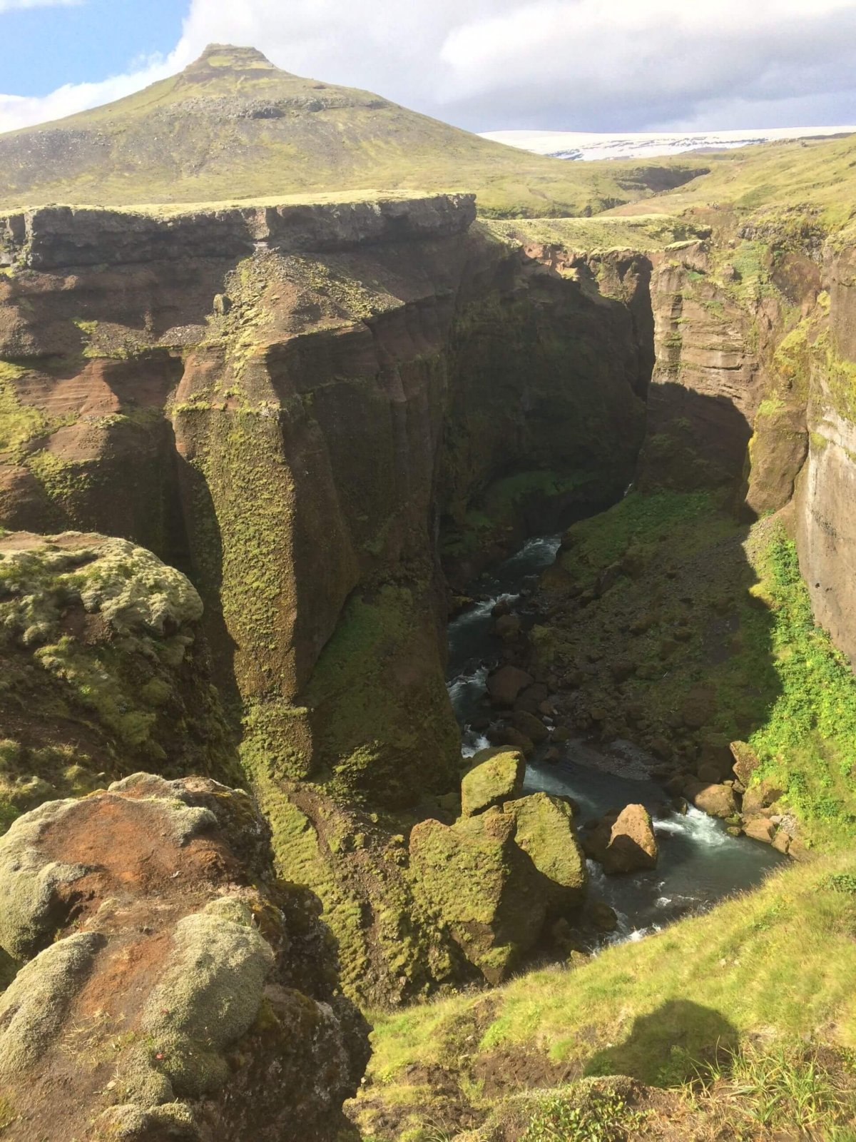 Výhled na řeku pode mnou.