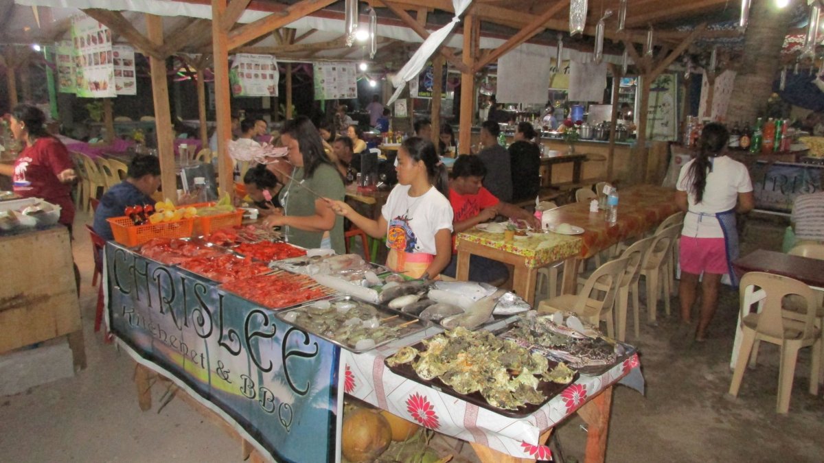Jídelní trhy na Malapascua