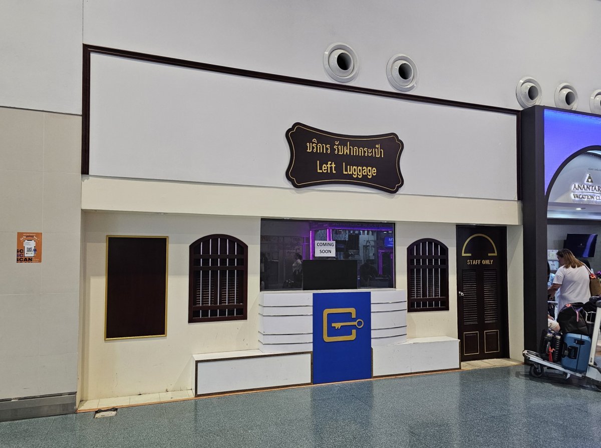 Úschovna zavazadel, letiště Phuket