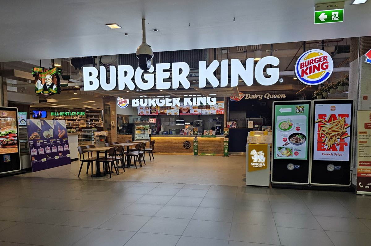 Burger King, veřejná část, vnitrostátní terminál