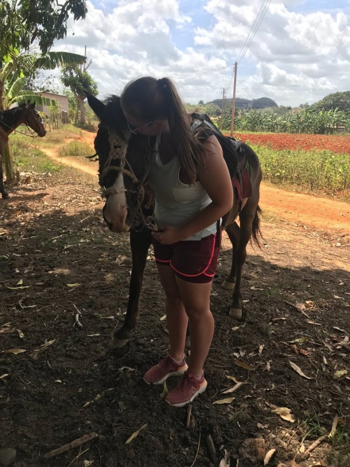 Musím uznat, že cválat krajinou obsypanou všudypřítomnými mogoty (kopečky charakteristické pro oblast Viñales) byl nezapomenutel