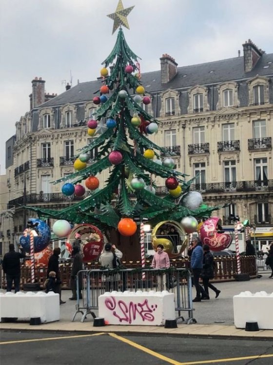 Vánoční stromeček na trzích