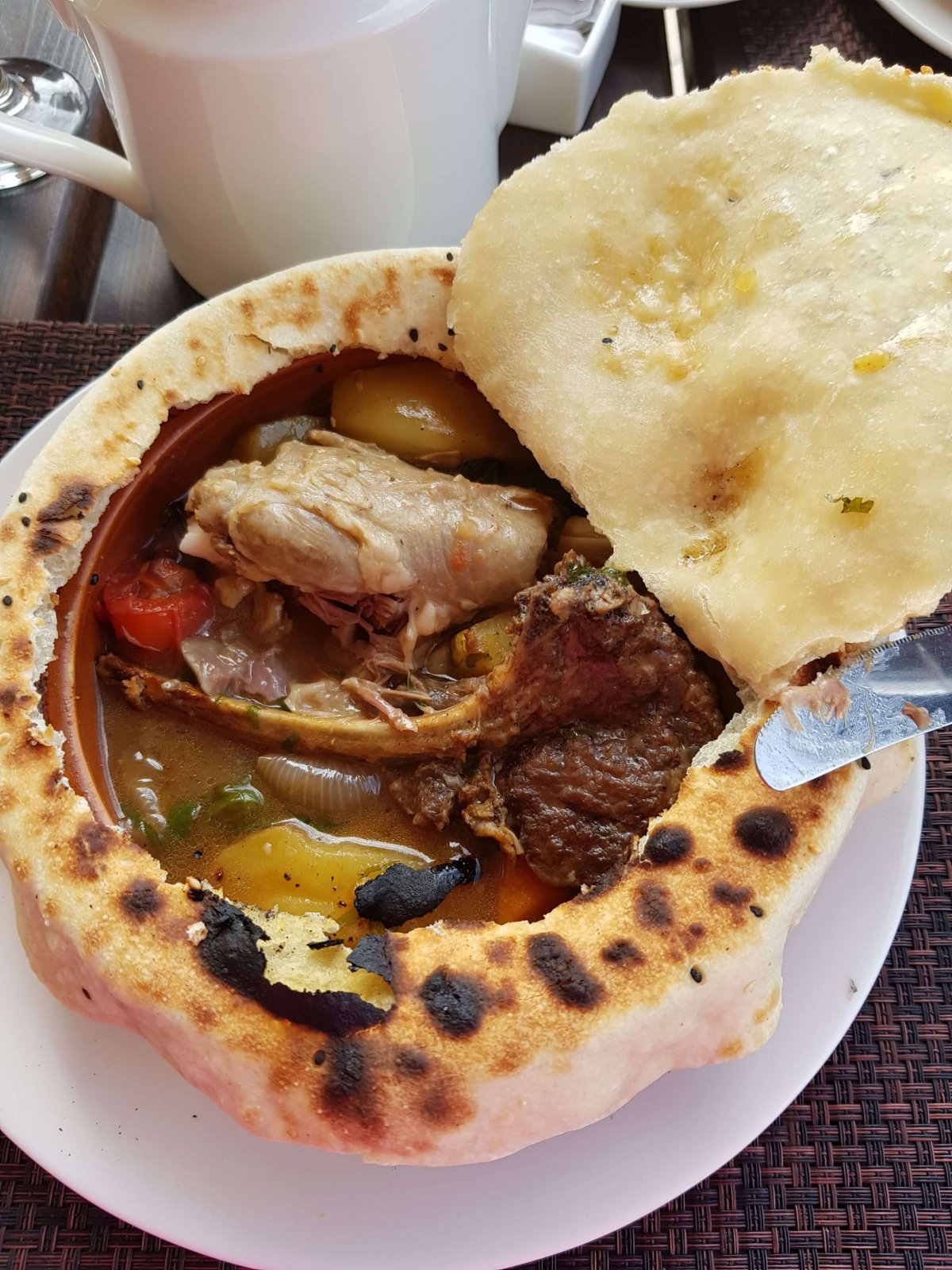 Oběd na Dead Sea Panorama Complex