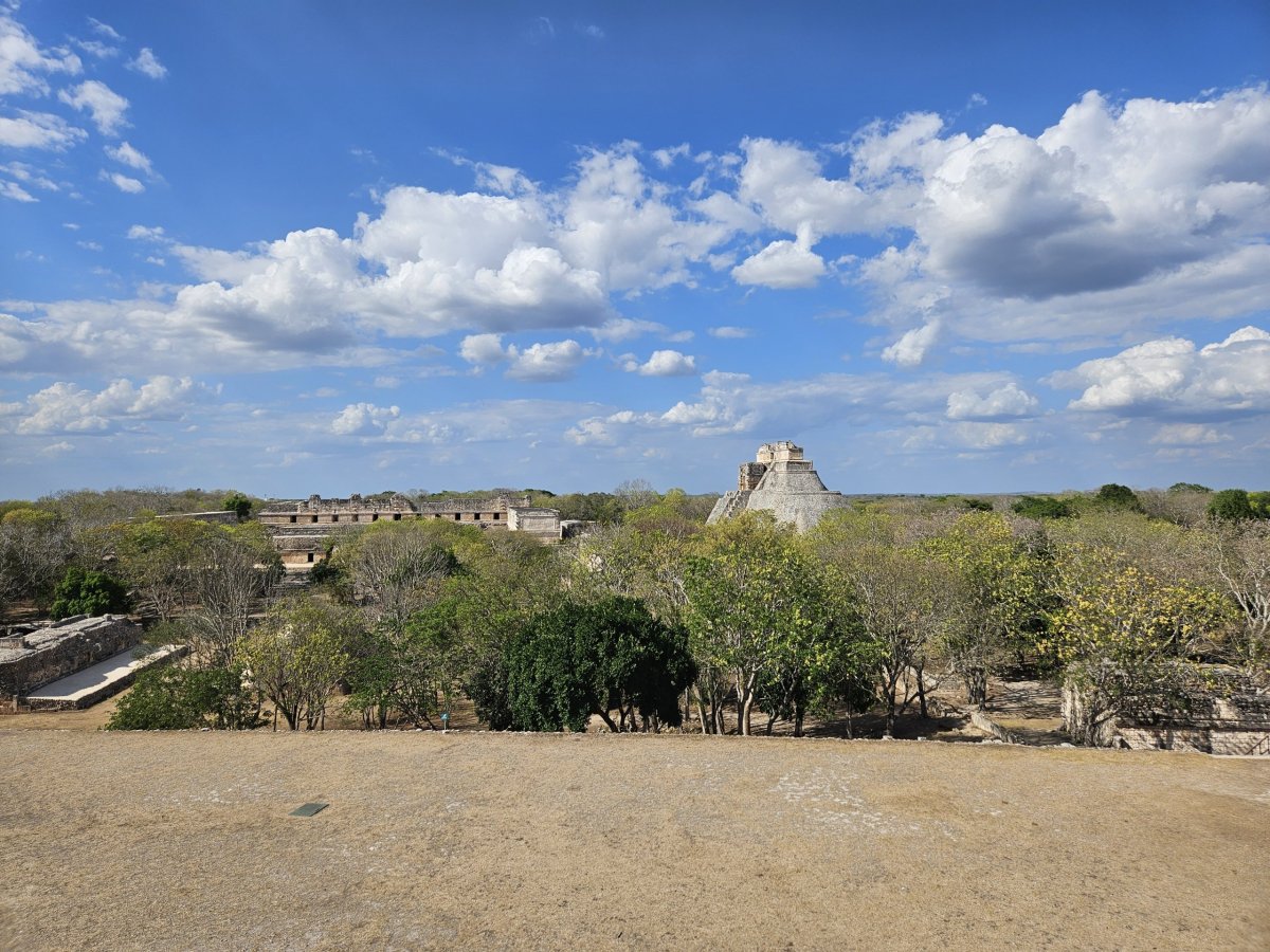 výhled z Velké pyramidy
