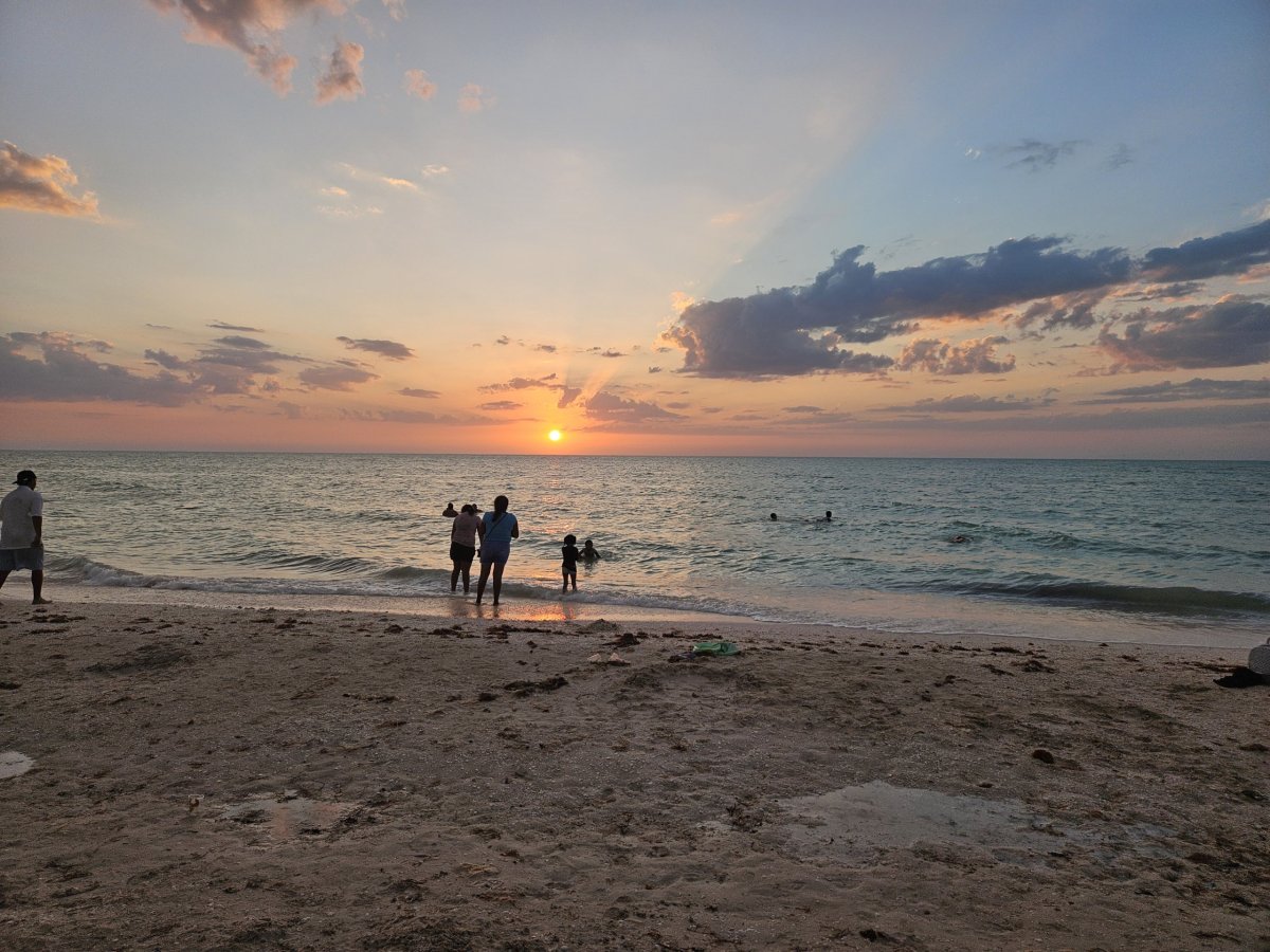 západ slunka v Celestúnu
