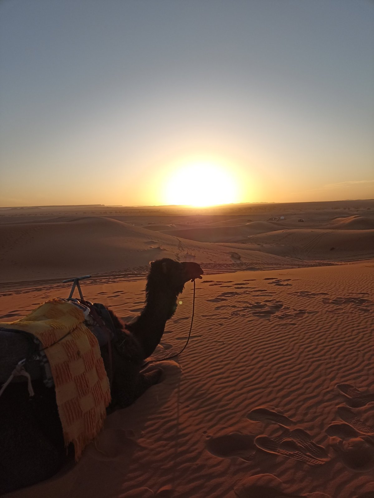 východ Slunce nad Saharou