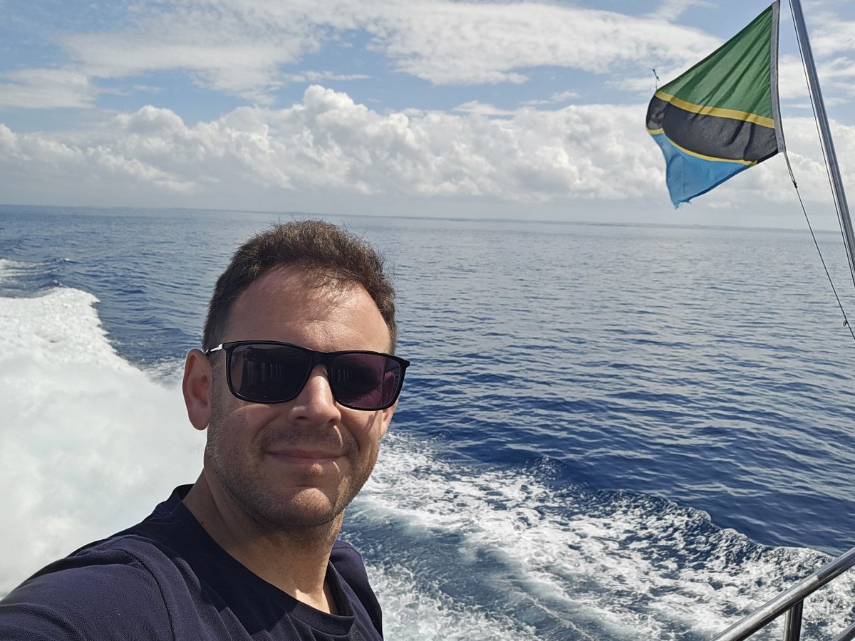 Já na trajektu ze Zanzibaru do Dar es Salaamu