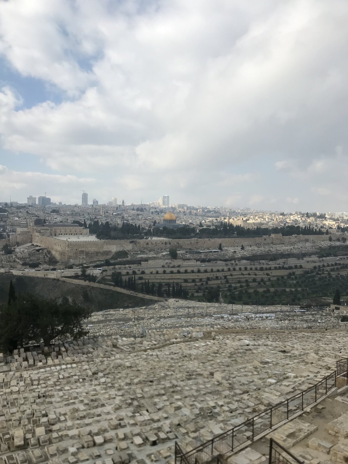 Kýčovitá fotka Jeruzaléma.