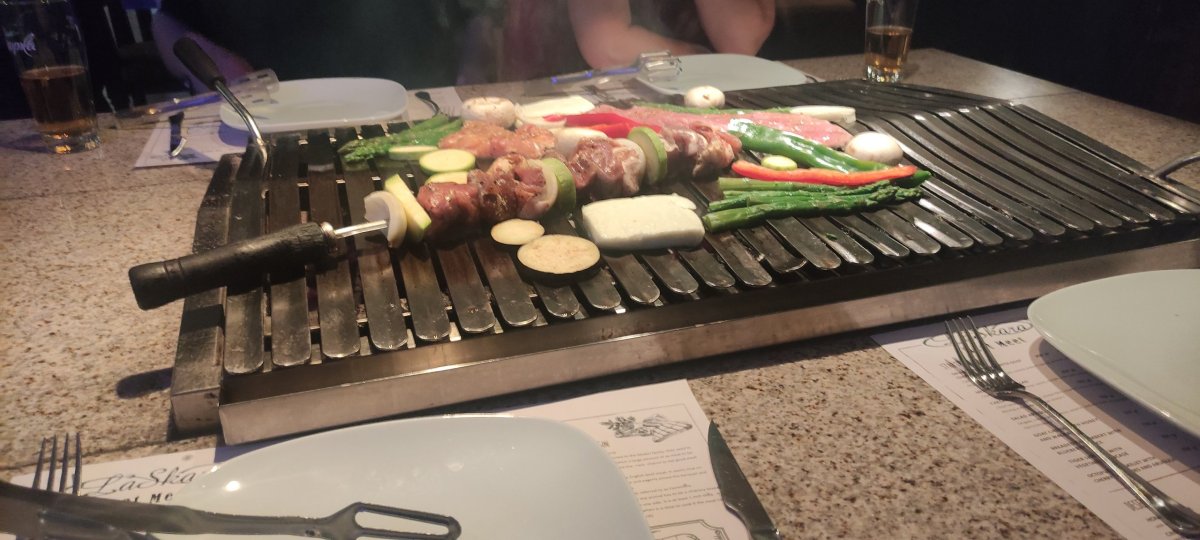 Grilování v podniku La Skara