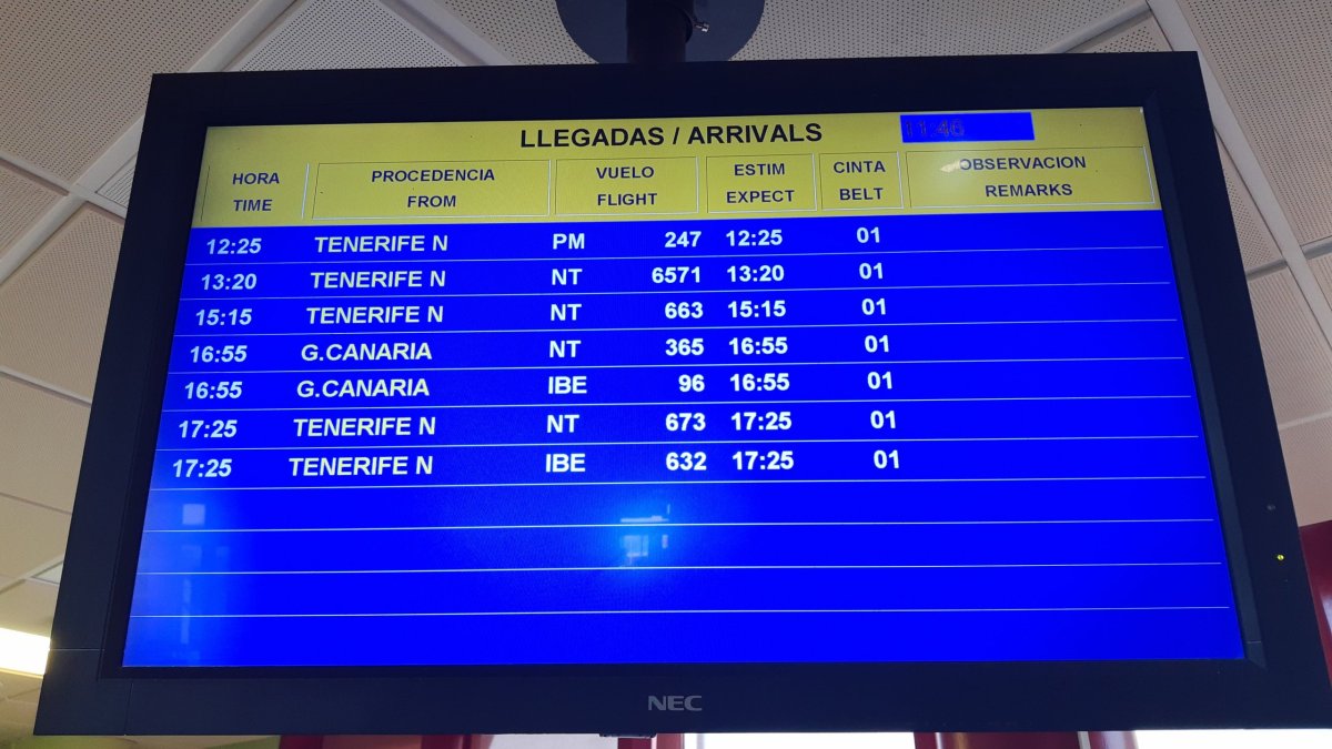 Tabule odletů je plná