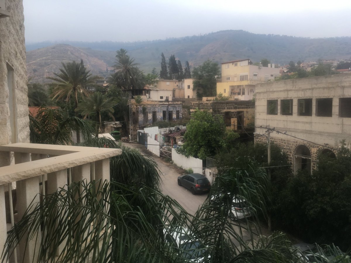 Tiberias - výhled z balkonu