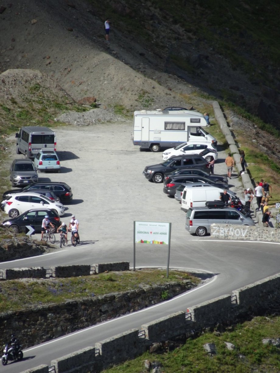 Horní parkoviště Passo dello Stelvio