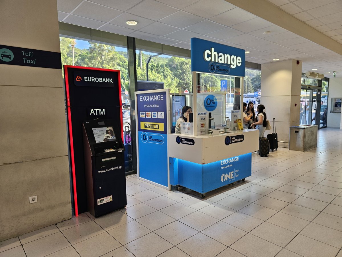 Směnárna a bankomat Eurobank