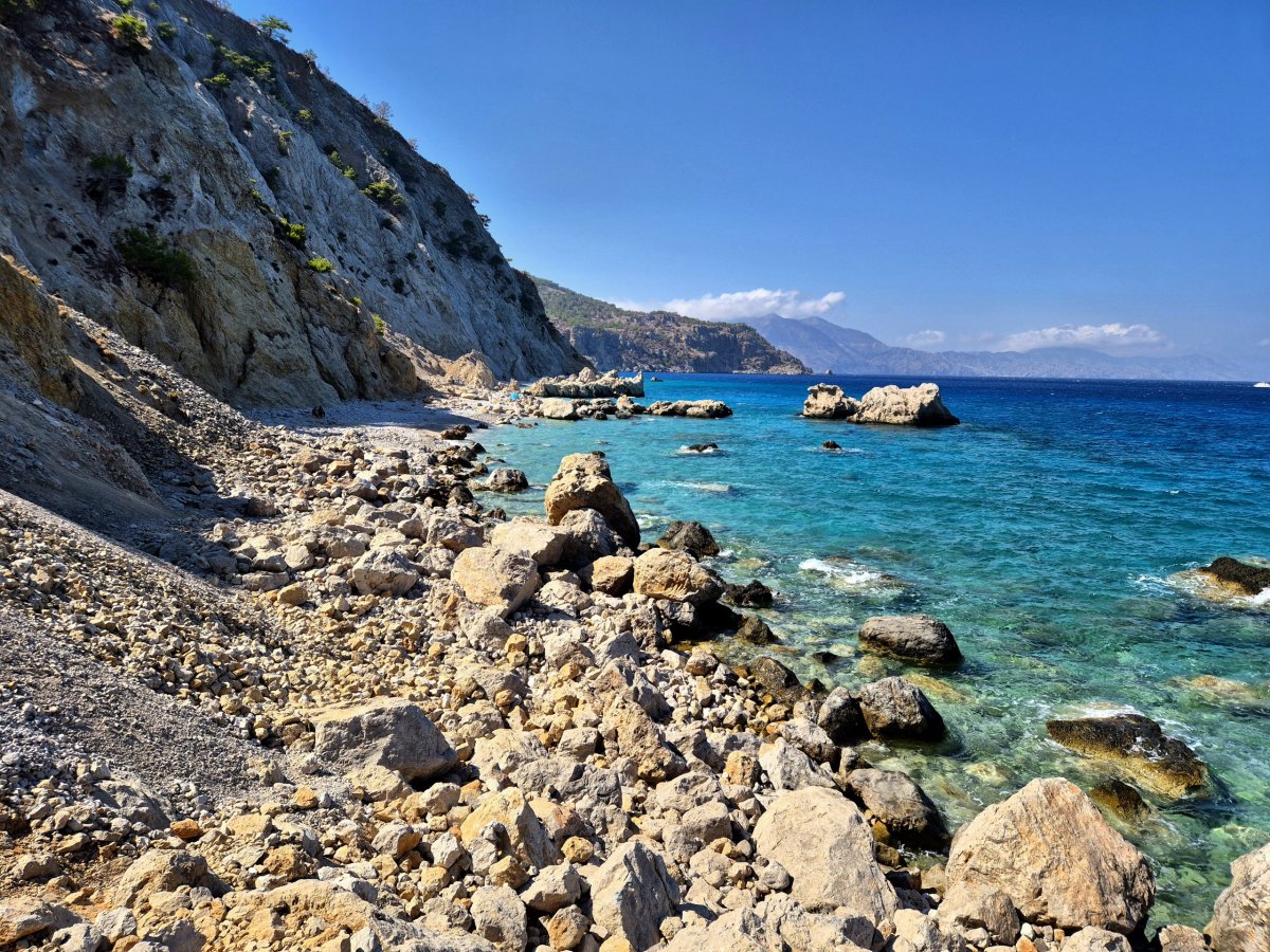 Cesta zpět na přední část pláže