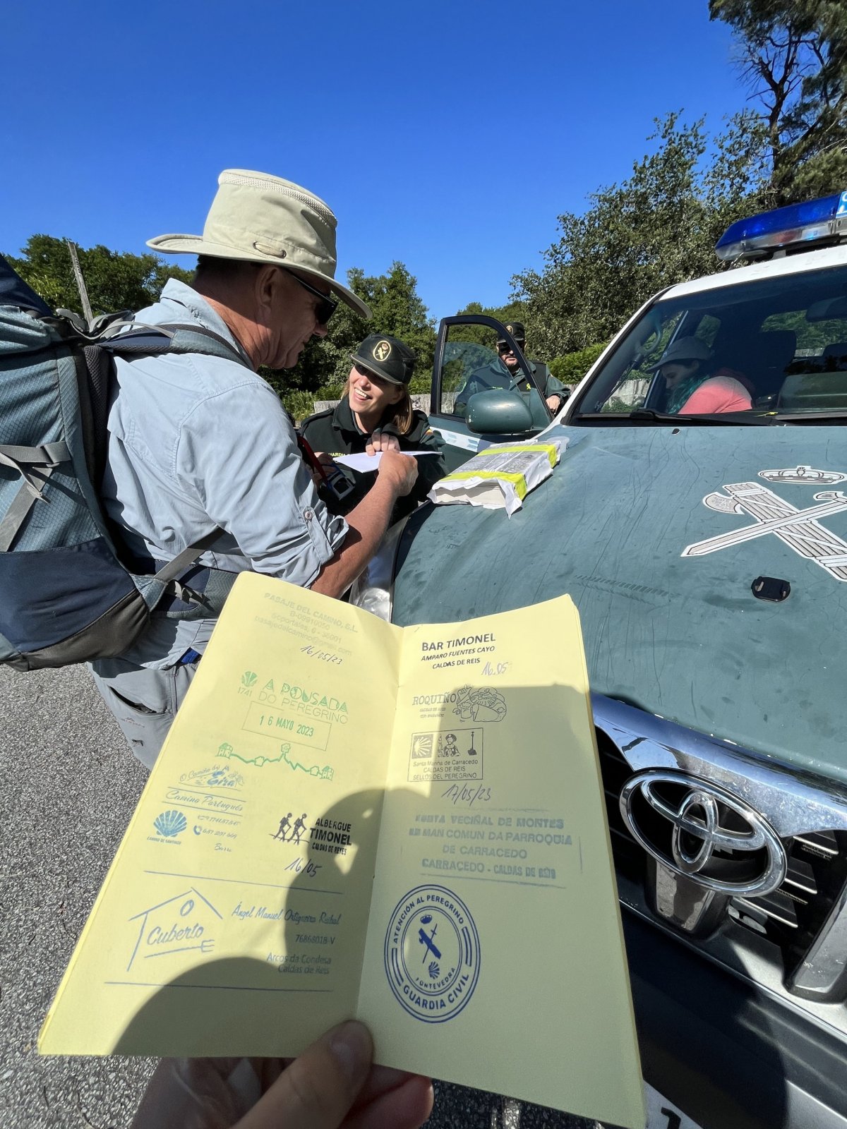 Razítko od španělské policie :D