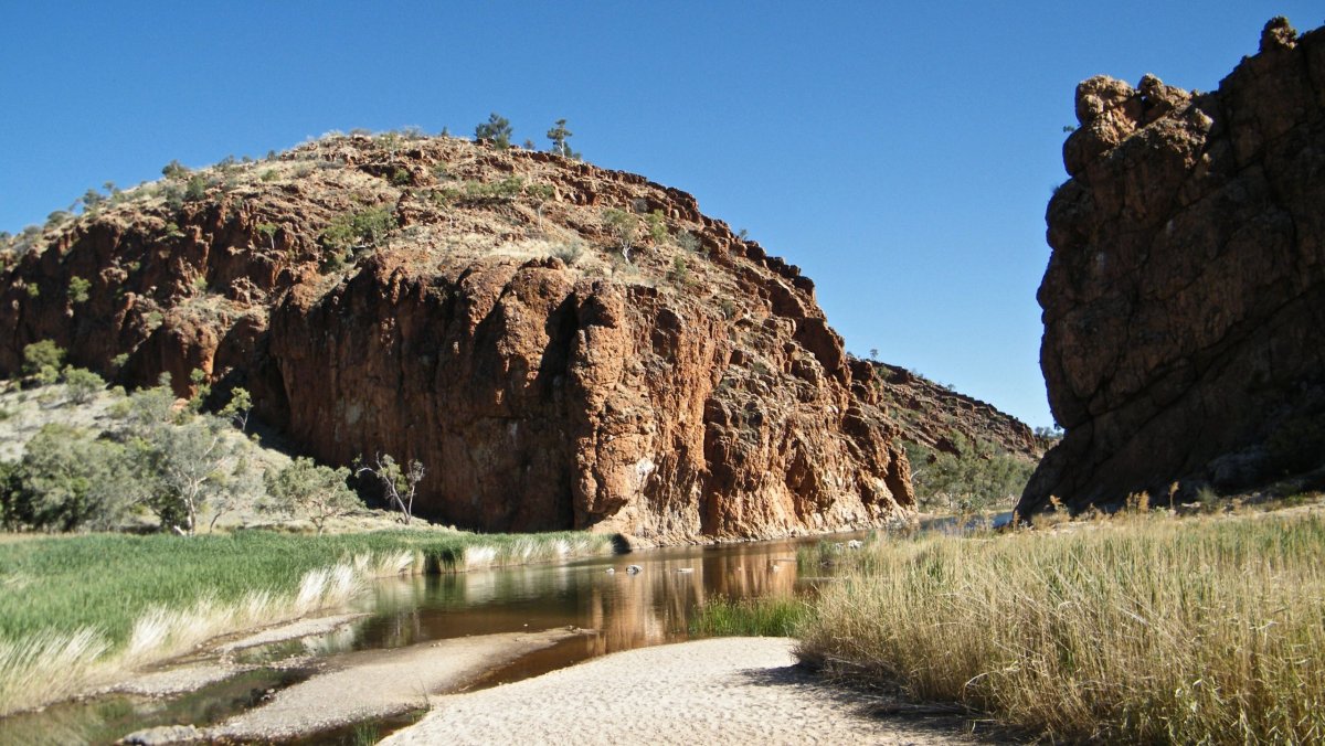 mezi Alice Springs a Canyonem