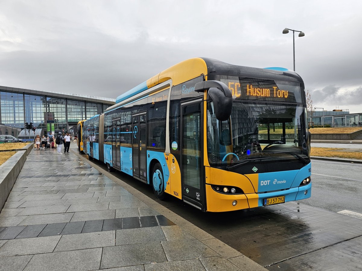 Autobus 5C do centra Kodaně
