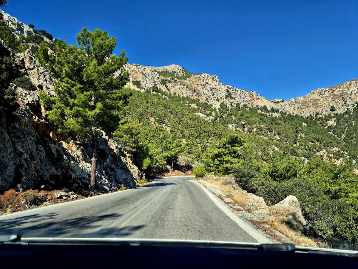 Cesta do městečka Olympos