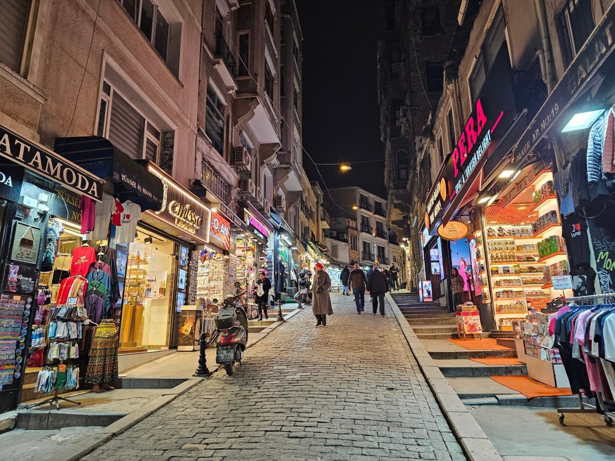 Noční centrum Istanbulu