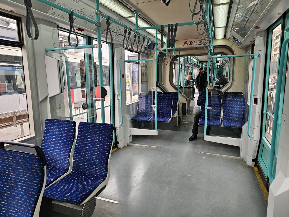 Interiér tramvaje