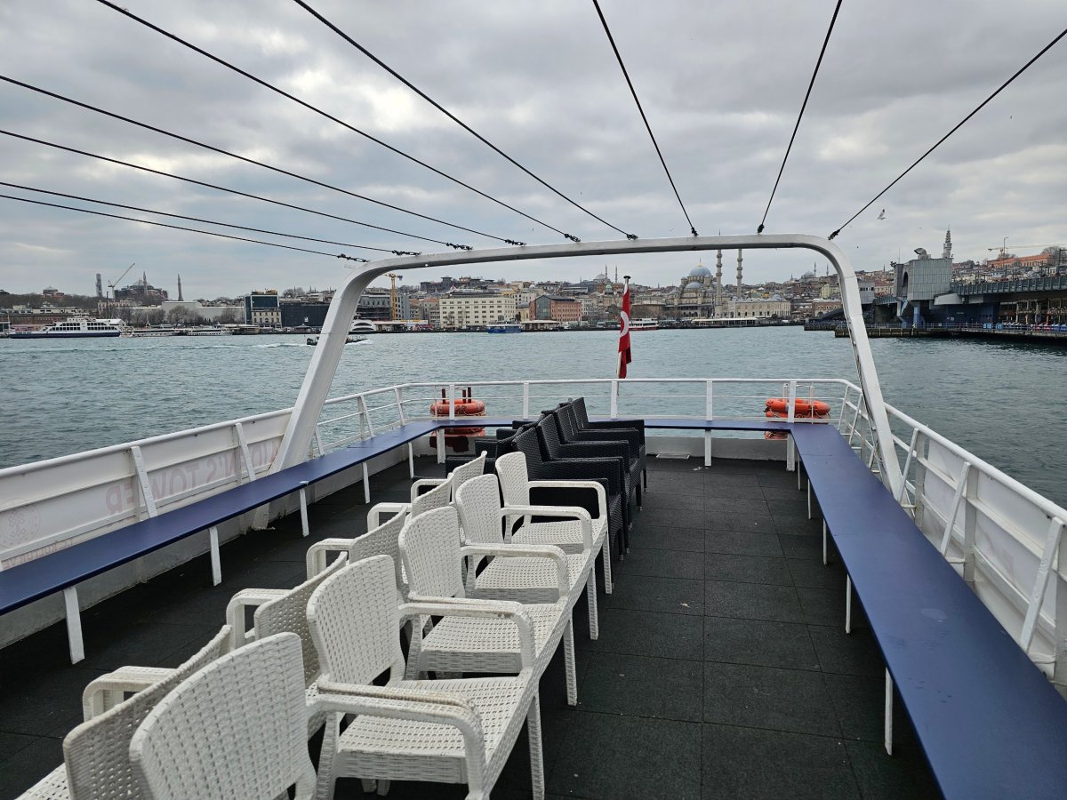 Horní paluba lodi na Dívčí věž