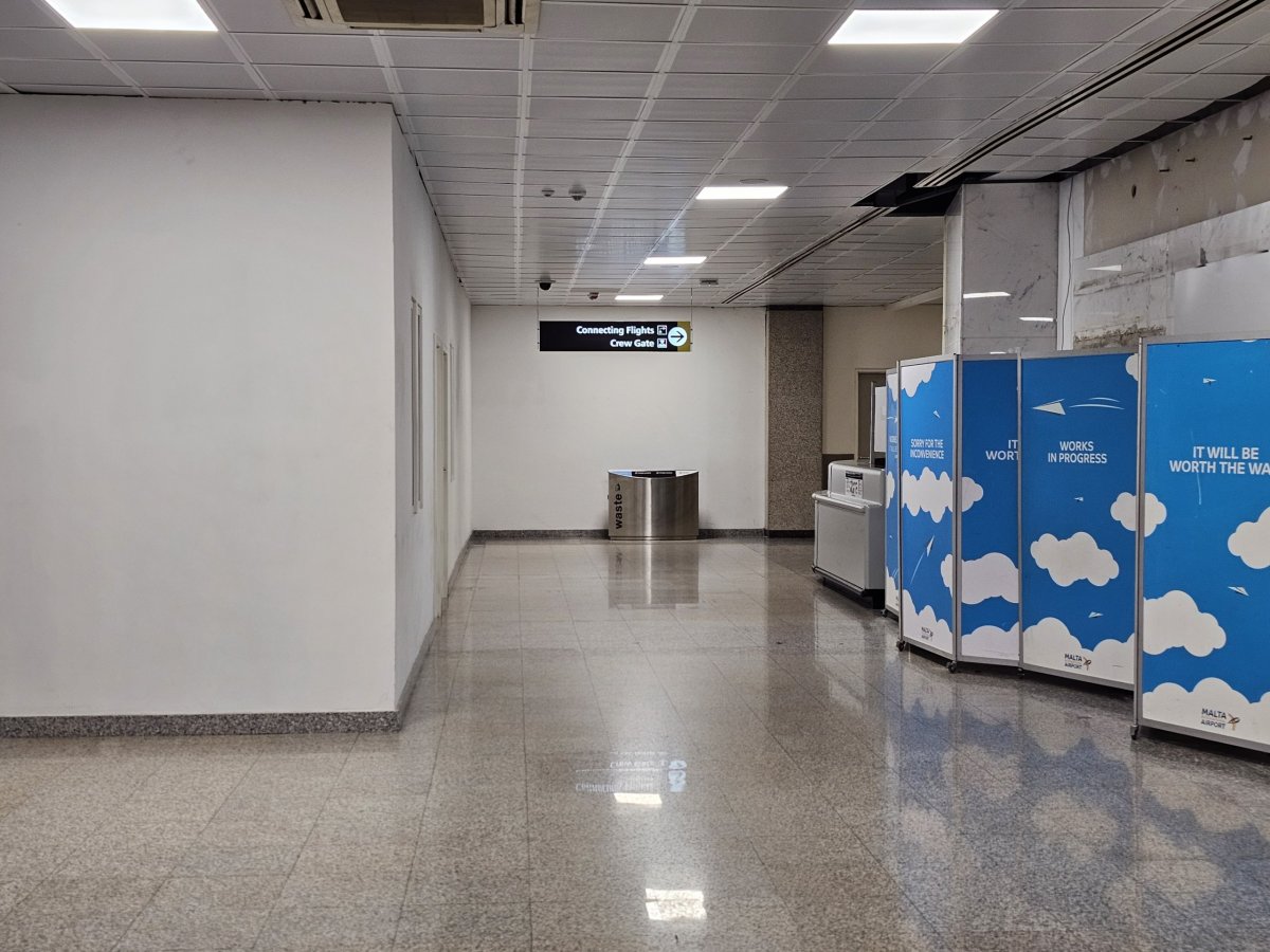 Přestupní chodba na Maltě