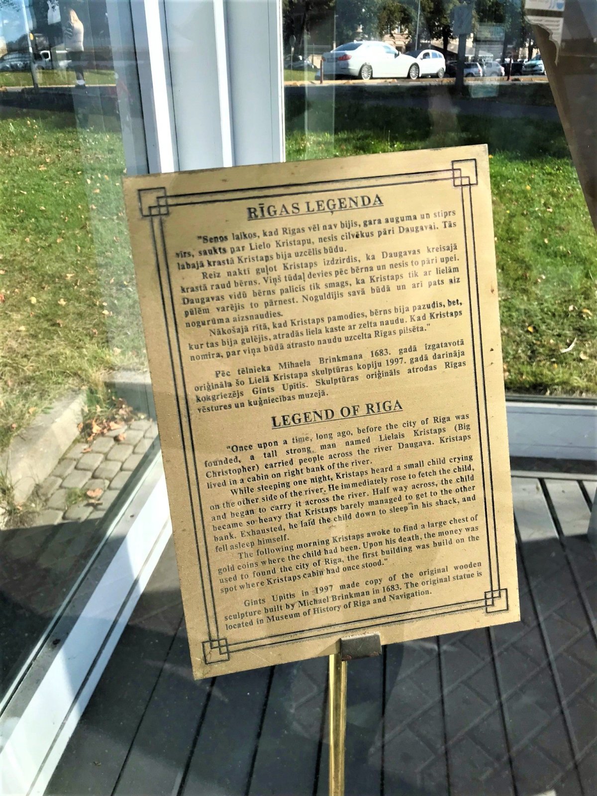 Riga byla podle jedné z pověstí založena i díky svatému Kryštofovi...