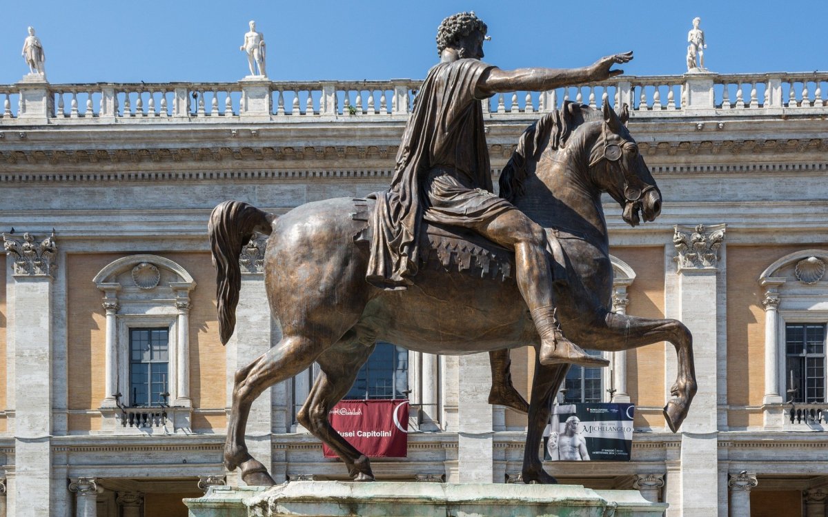 Jezdecká socha Marka Aurelia
