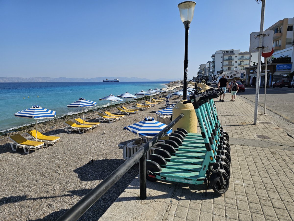 Sdílené koloběžky na Rhodosu