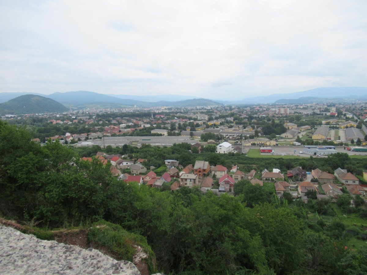 Výhled z hradu Palanok 