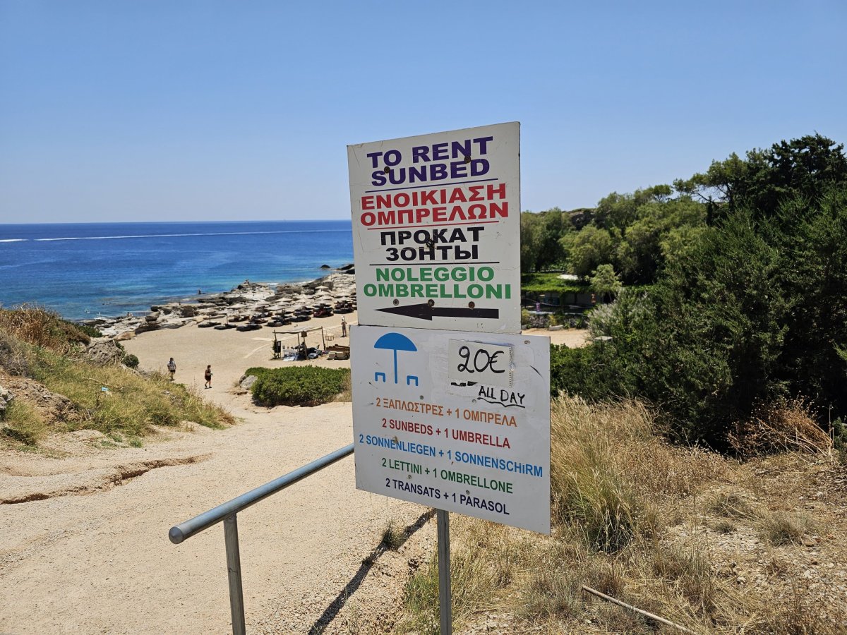 Ceny lehátek poblíž Kallithea Springs