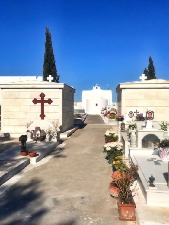 hřbitov v Oia