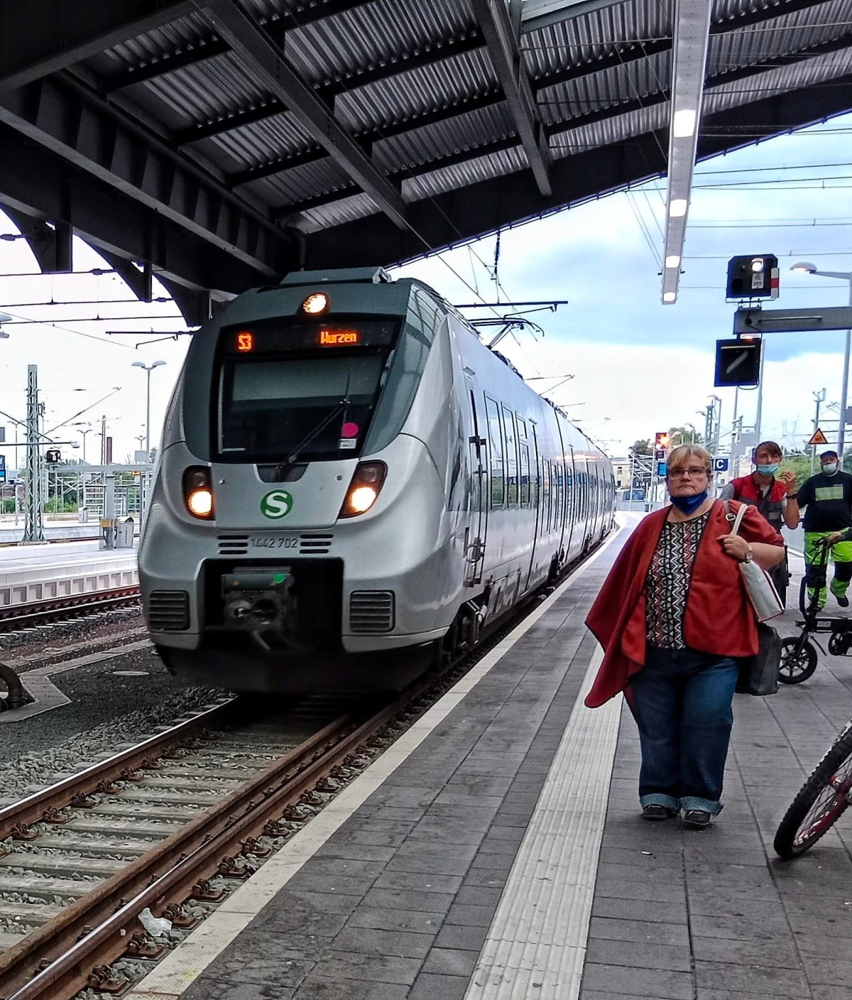 Odjezd z Halle do Lipska Sbahn