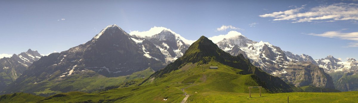 Mannlichen - Eiger (3970 m.n.m) - Mönch (4107 m.n.m.) - Jungfrau (4158 m.n.m.)