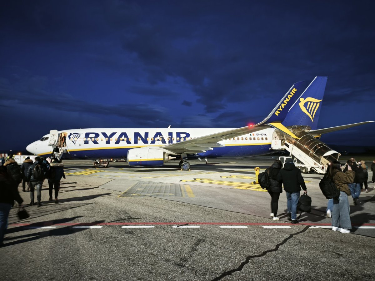 Boeing 737 před odletem